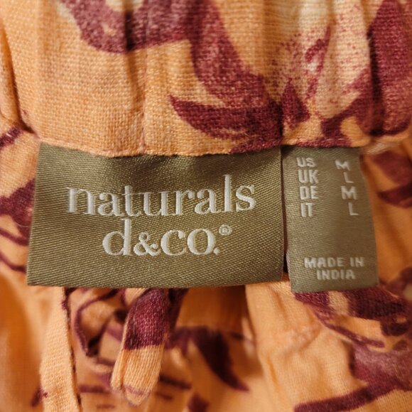Naturals D&Co Bohemian linen skirt. - Picture 3 of 3